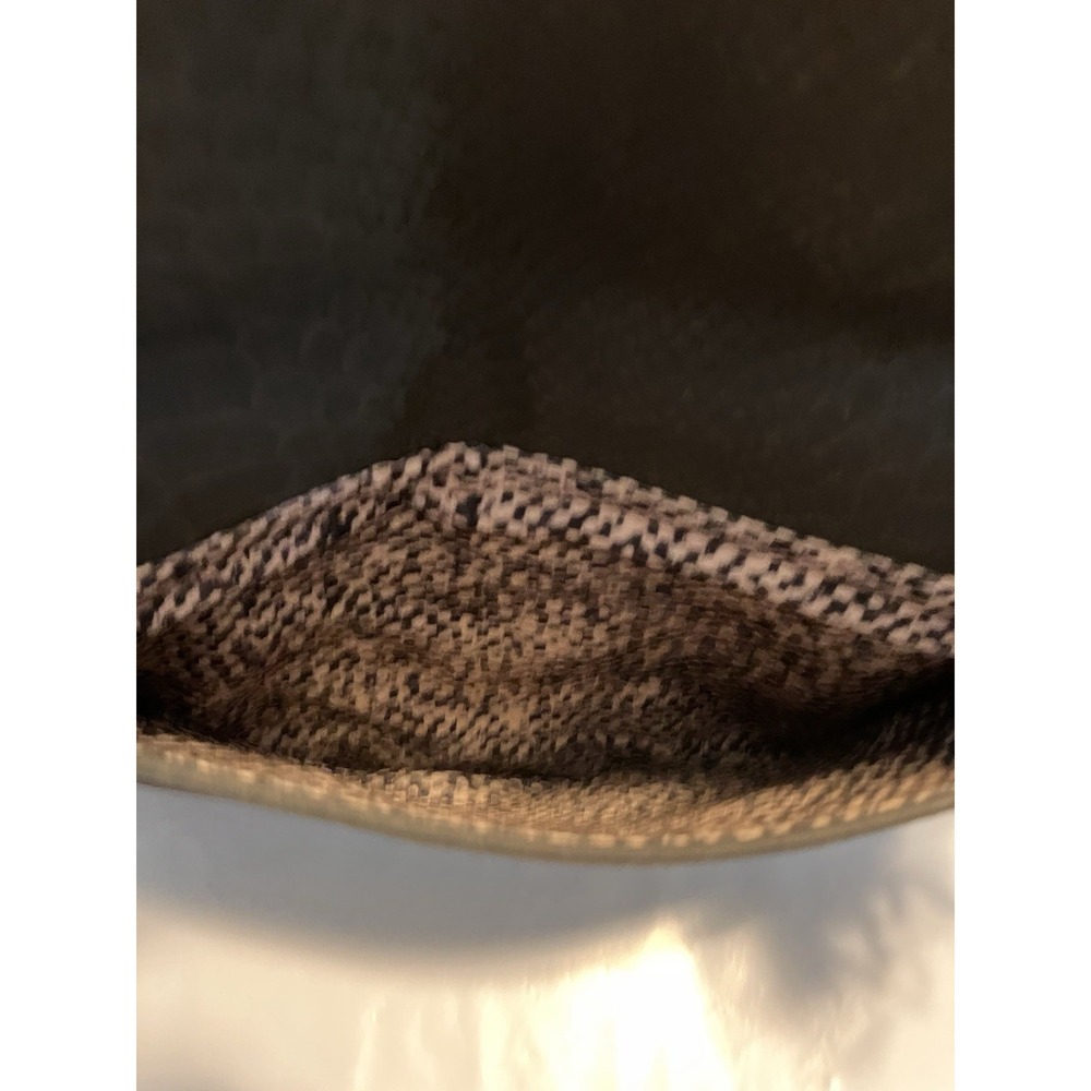 Mods Luxe Dark Gray Python Embossed Leather Fold … - image 6